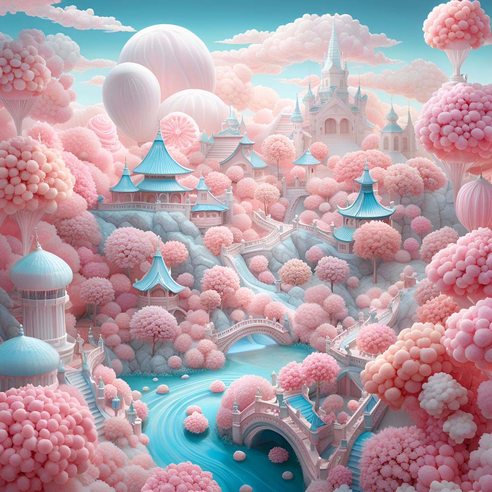Japanese cotton candy wonderland
