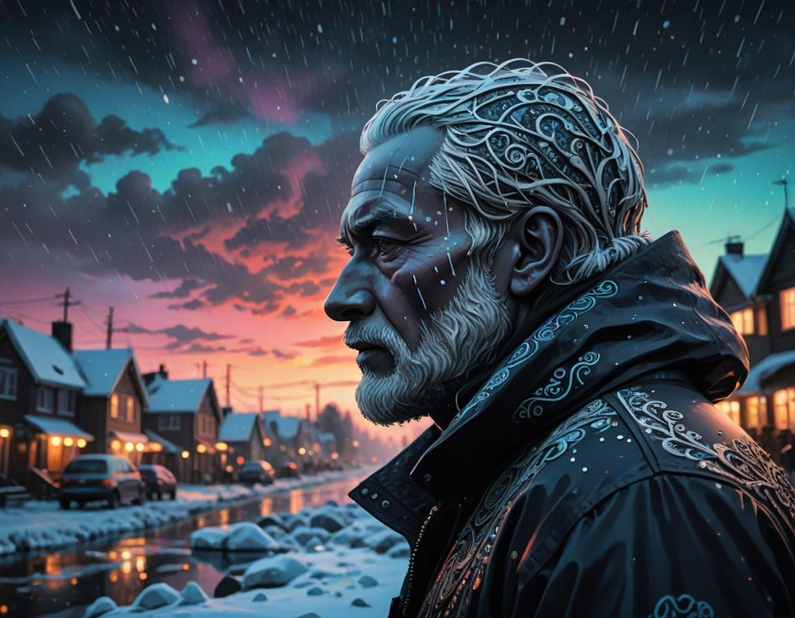 Epic Cinematic Portrait with Hyperrealistic Bokeh in Moody A...