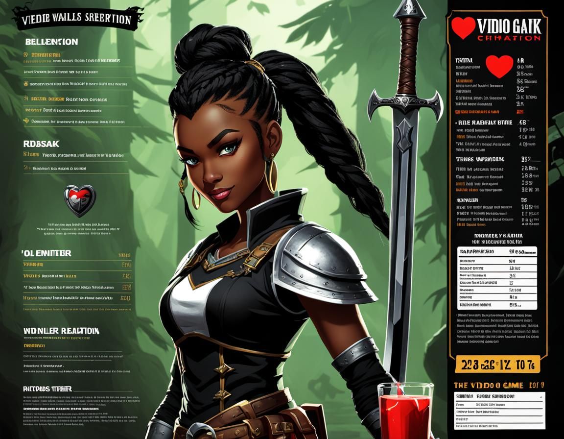 Smirking Black Warrior Video Game Poster