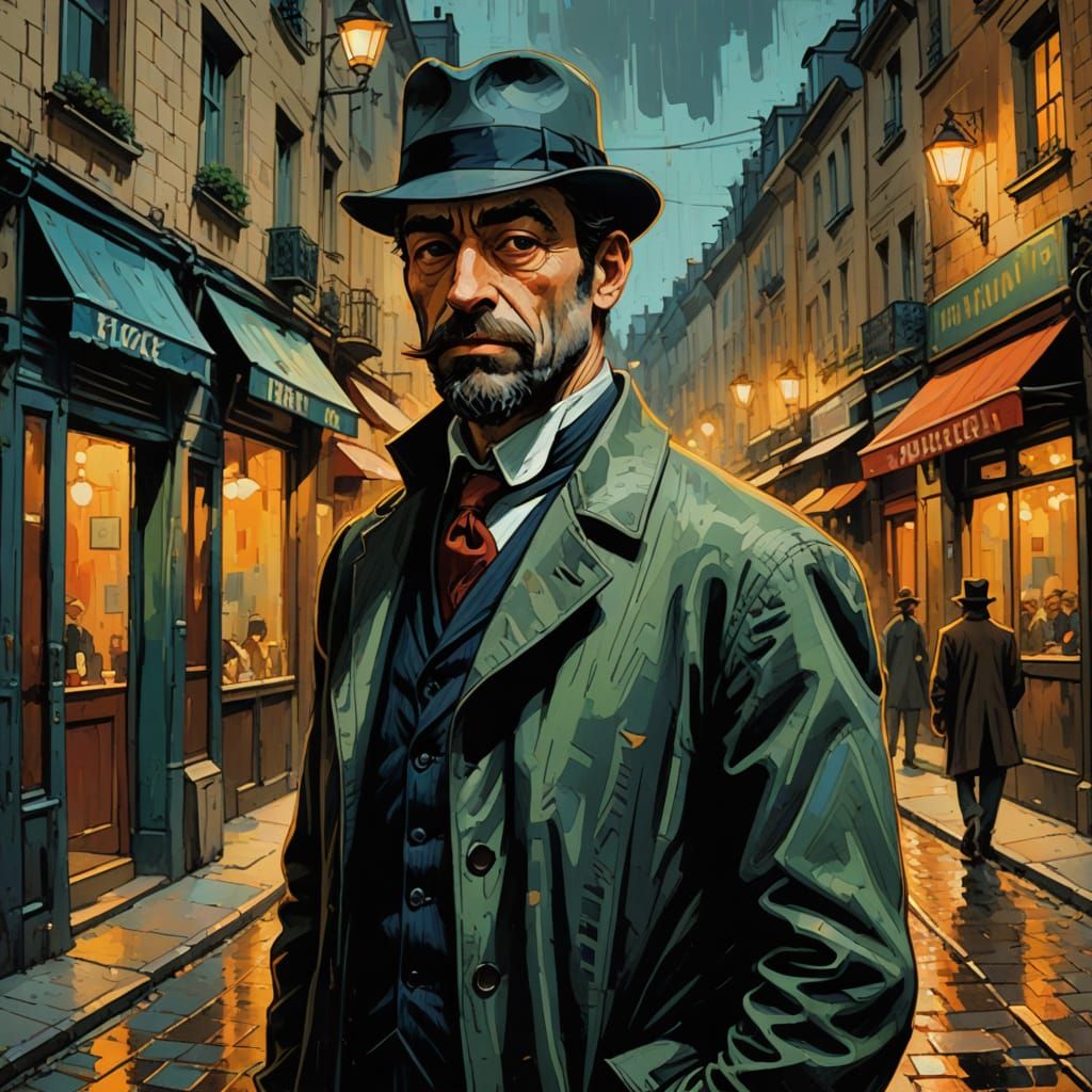 The Spirit in Toulouse Lautrec Style