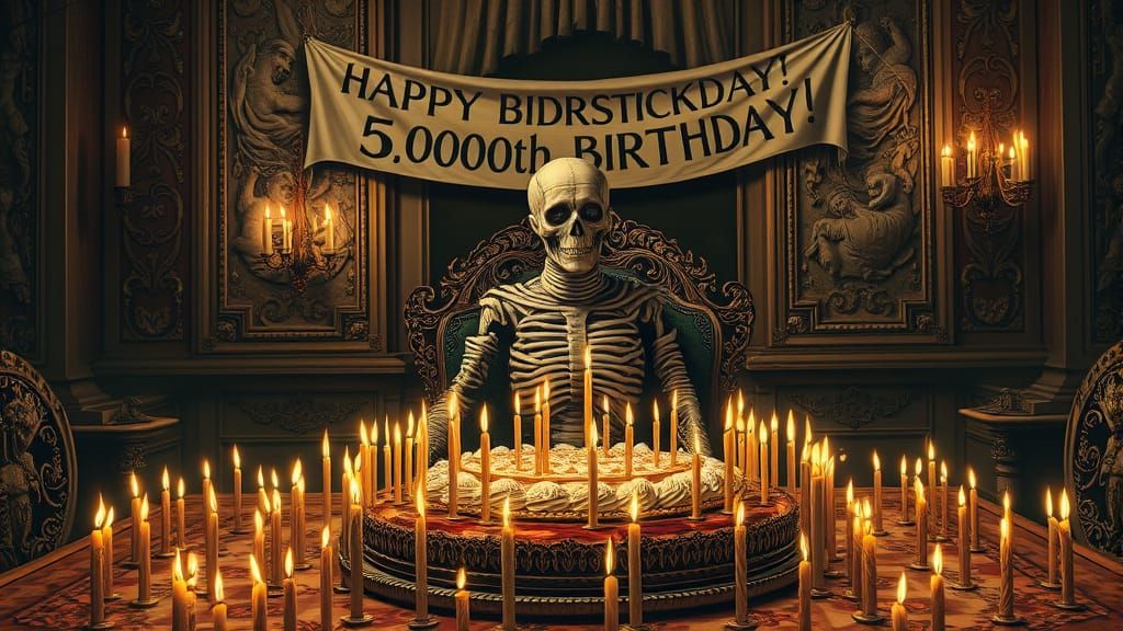 Mummy's 5000th Birthday in Parisian Salon