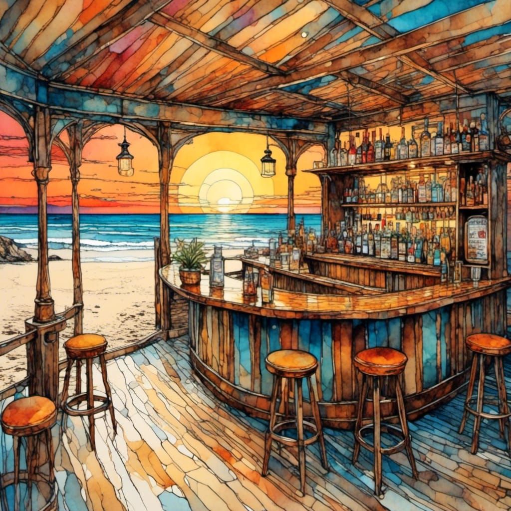 The beach bar