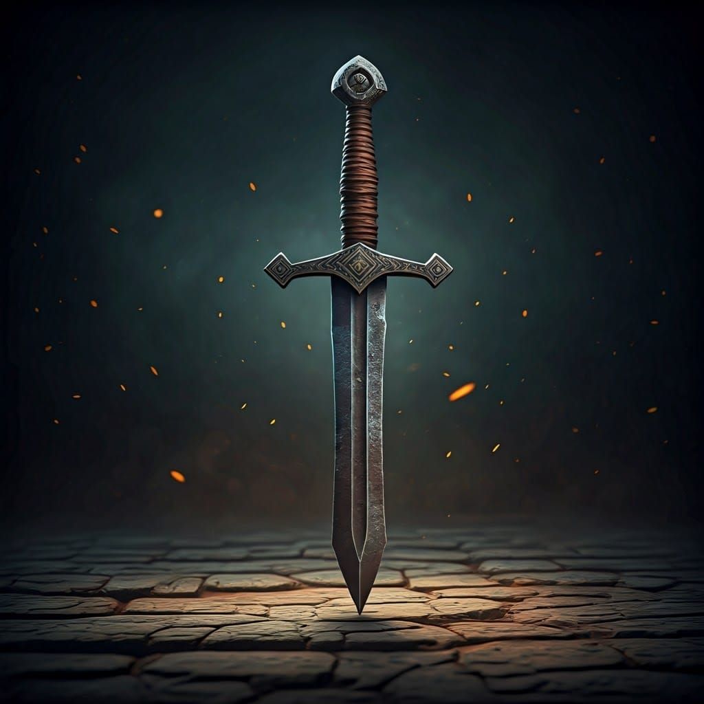 Ancient Iron Sword of Mystic Power