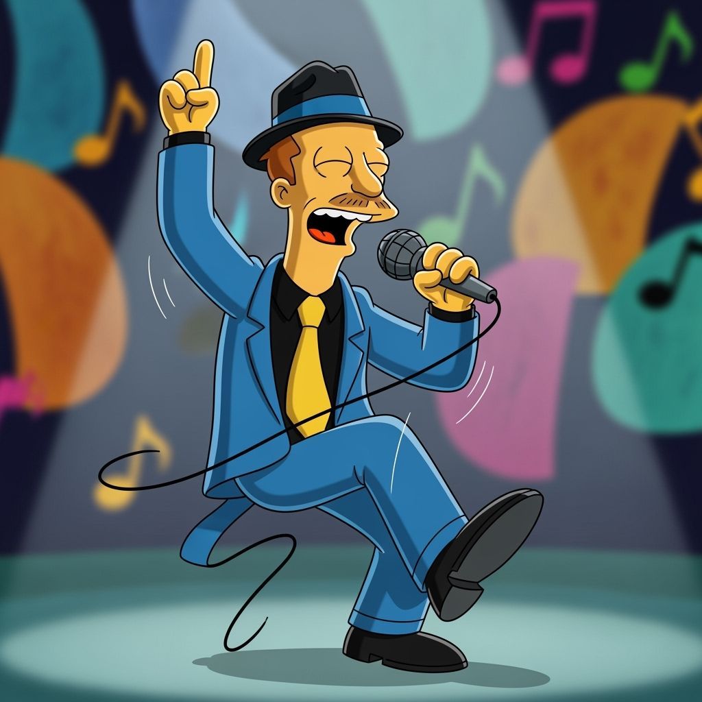 Principal Skinner as Scatman John Cartoon