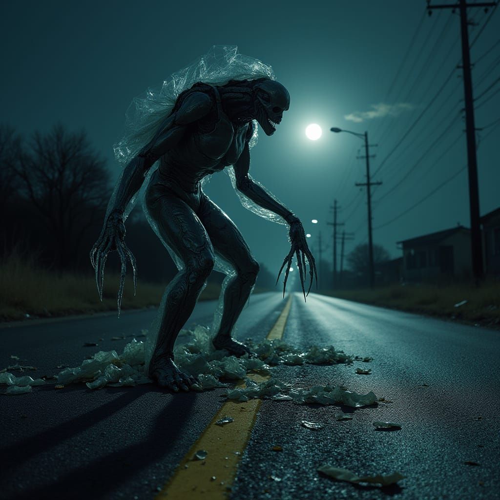 Abandoned Plastic Trash Terrorizes the Night