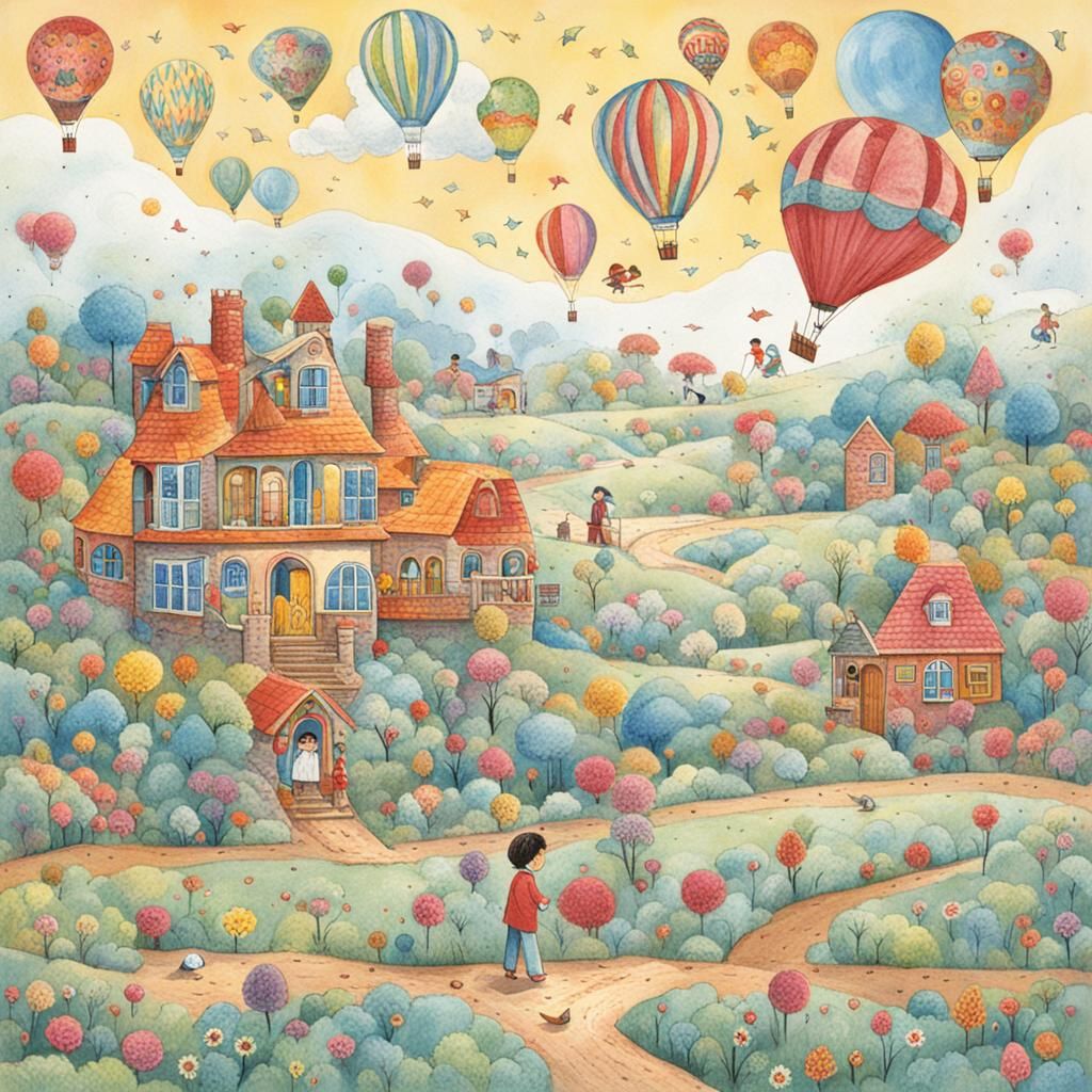 A Child's Dream Realized in AI Art