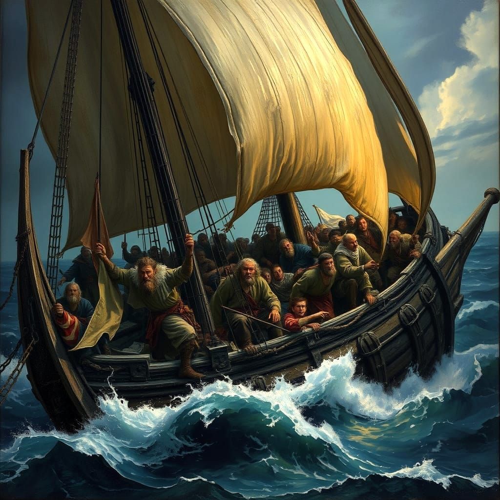 Ship of Fools in Style of Bosch, Doré