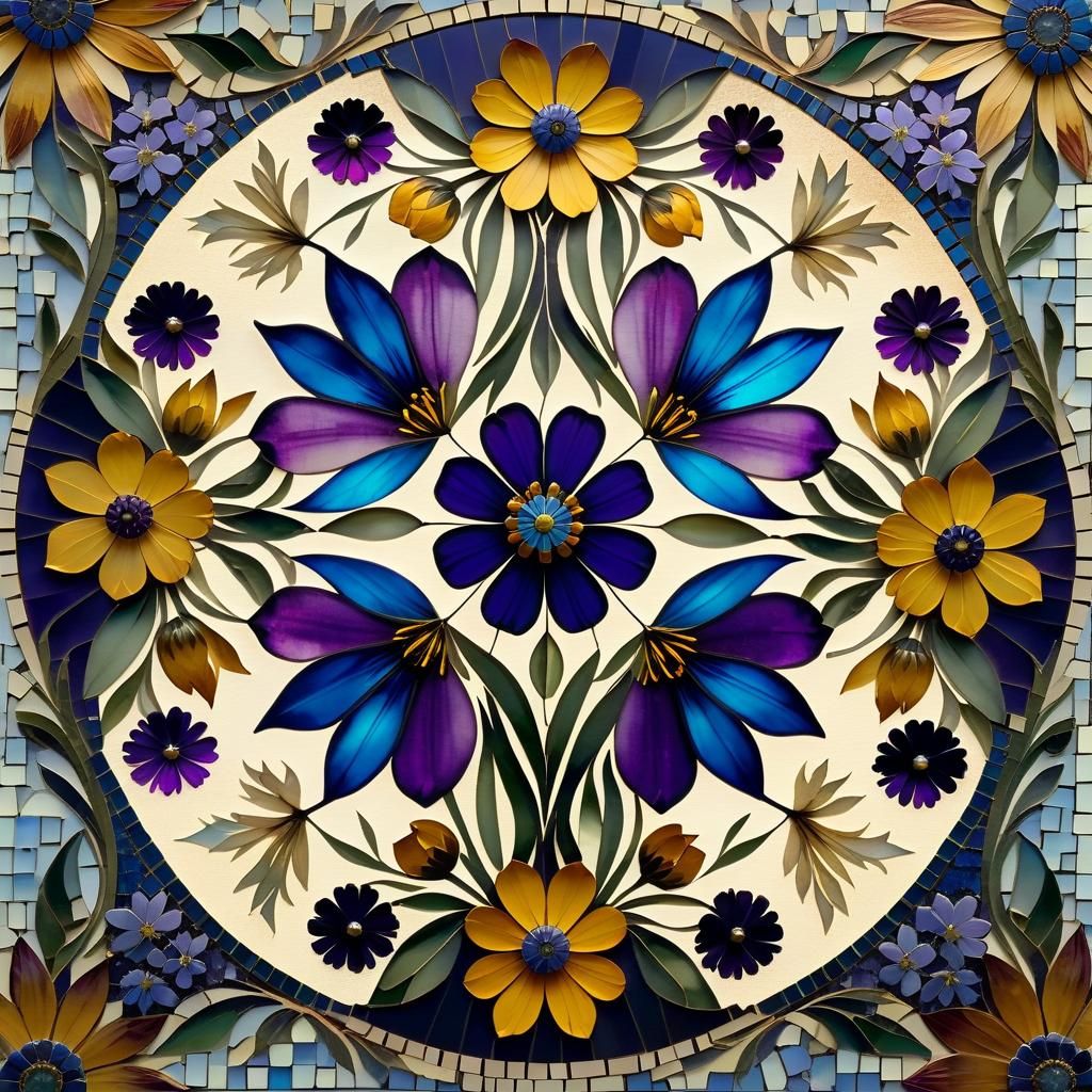 Mixed Media Mandala on Aged Paper