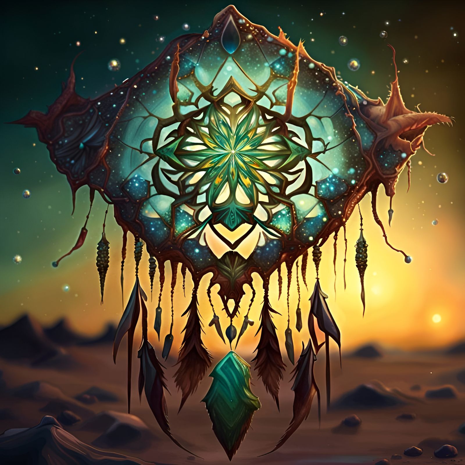 Creamy Ron Galaxy dreamcatcher