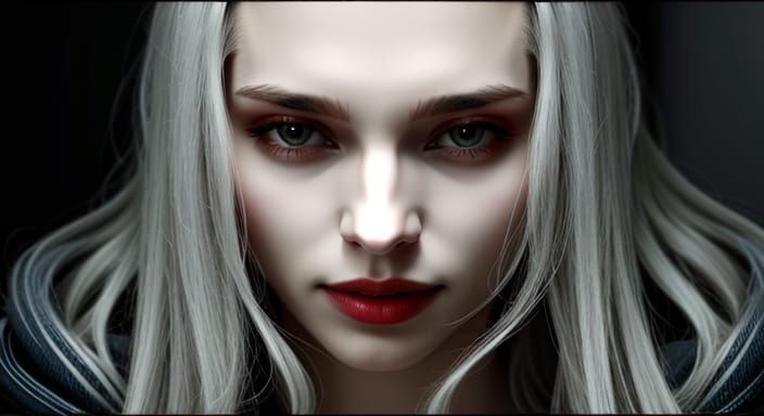 Ethereal Enchantress in Sepia Hues