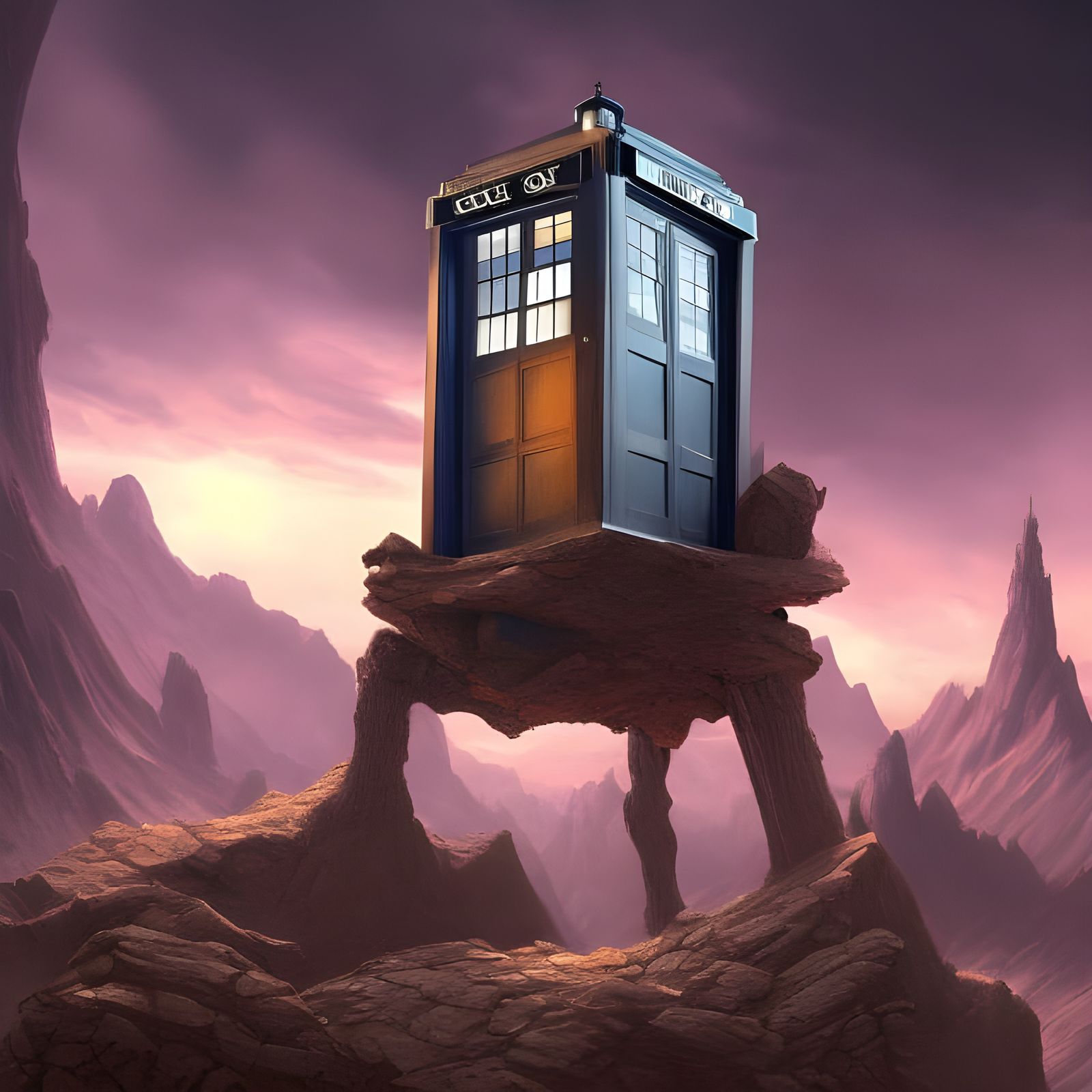 Matt Smith as Doctor Who: Detailed Matte Painting
