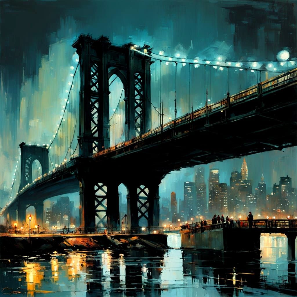 Retro Urban Landscape at Sunset