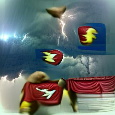 Dramatic Thunderstorm with Flashing Lightning