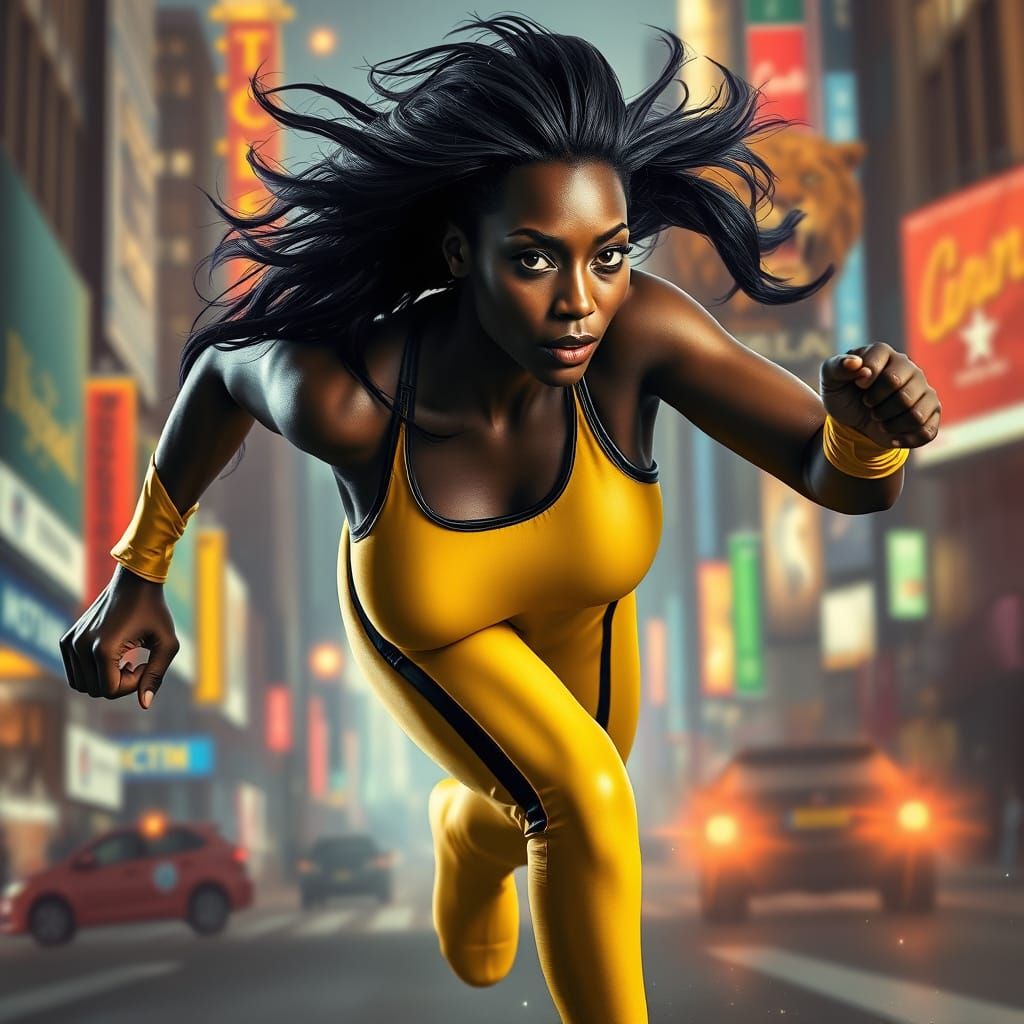 Vixen Running Like a Lion in Star City Poster