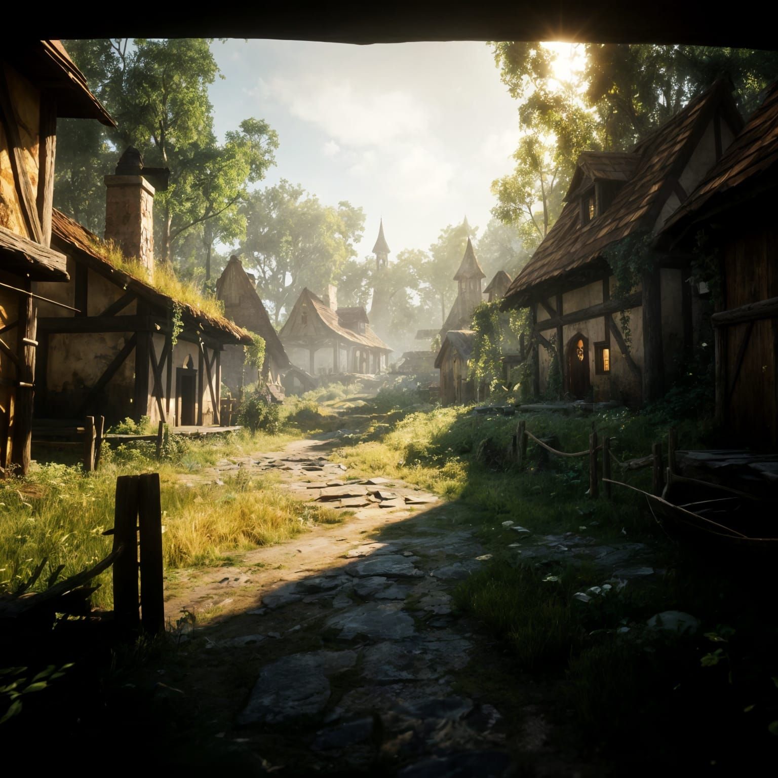 3D Pastoral Village in Unreal Engine 5