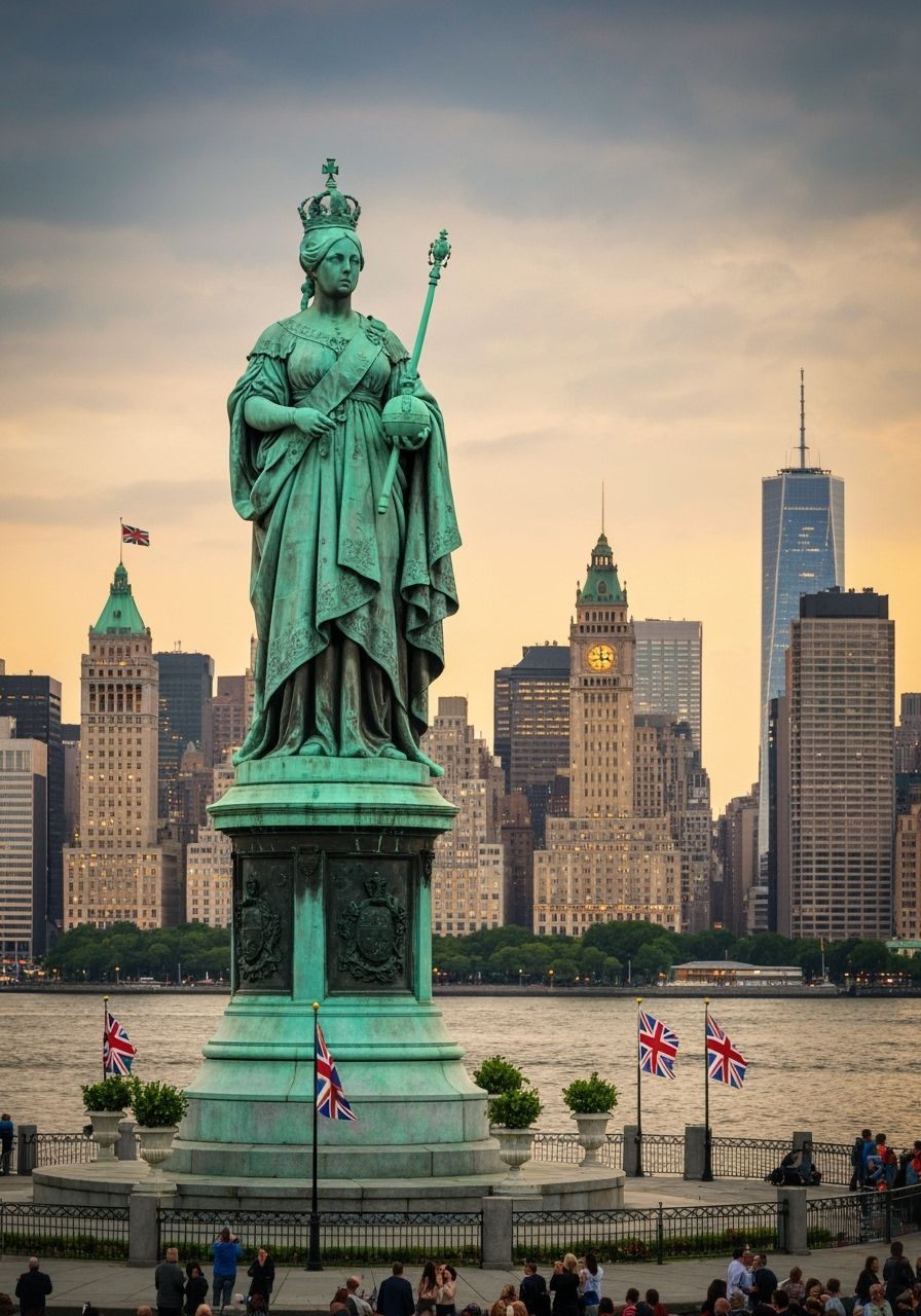 Queen Victoria Statue Overlooks British-Inspired New York