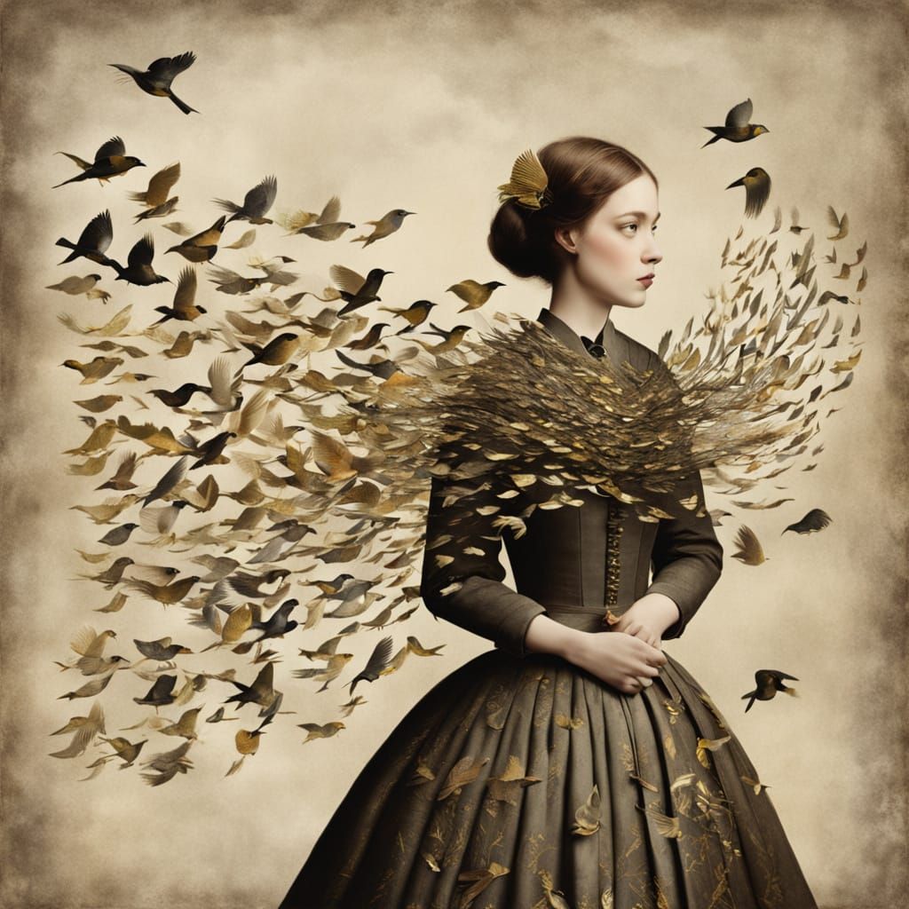 Surreal Memories Migrate as Victorian Dress Transforms into ...