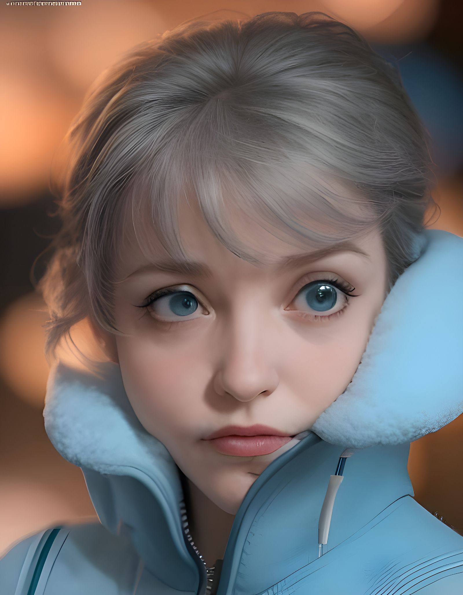 Professional Color Portrait with Bokeh