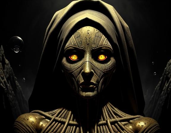 Sinister Mummy Dragging Victim into Quicksand