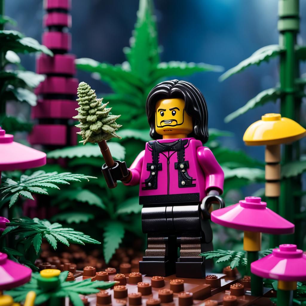 Lego Figure with Joint in Fantasy Garden