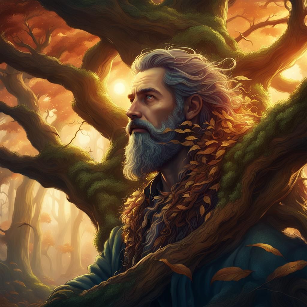 Magical Forest: Whimsical Beard Concept Art