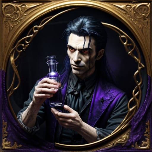 Vampire's Mystic Elixir in Swirling Purple Haze