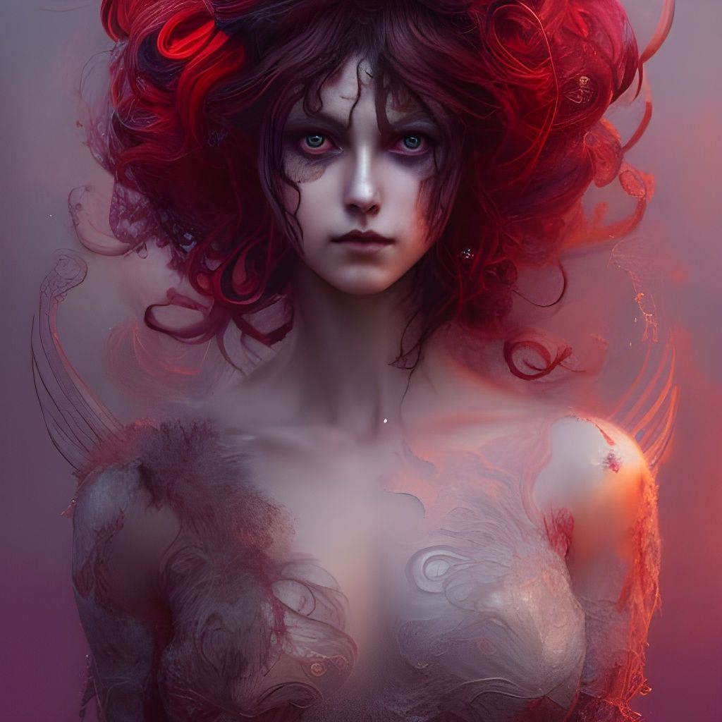 Detailed Fairy Portrait in Digital Art Style