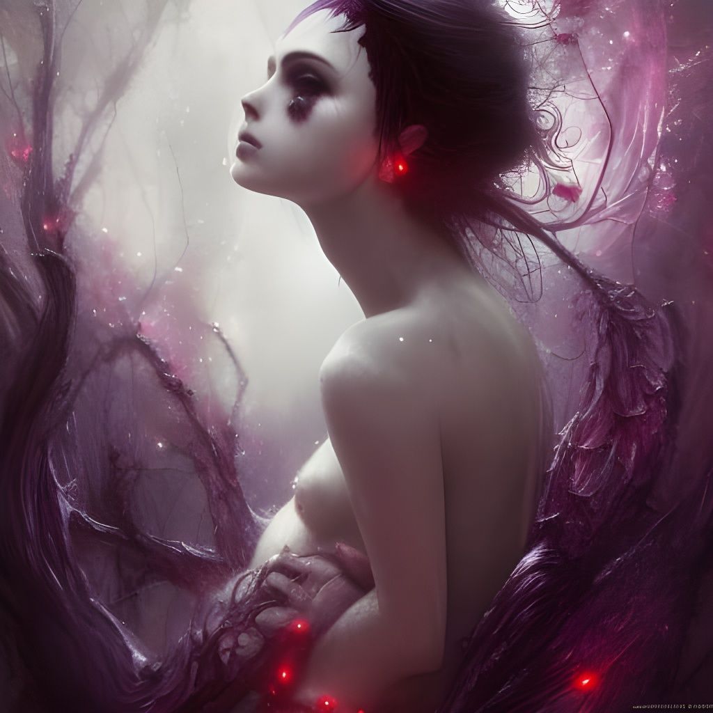 Detailed Fairy Portrait in Hyperdetailed Fantasy Art