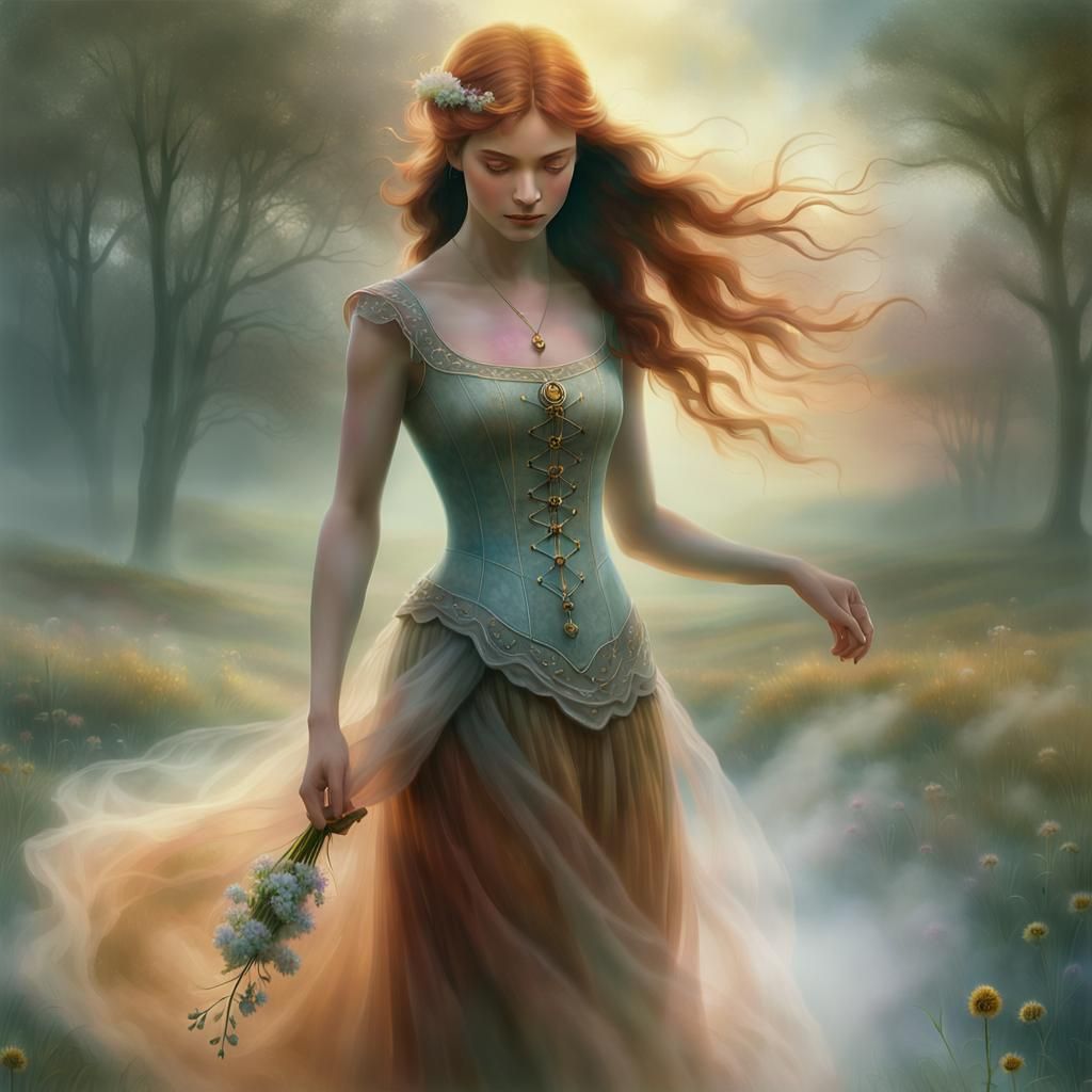 Bucolic Pioneer in Golden Hour Elegance