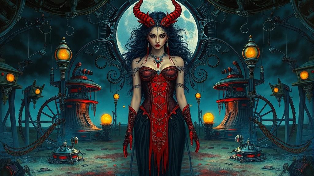 Mystical Temptress in Post-Apocalyptic Wasteland