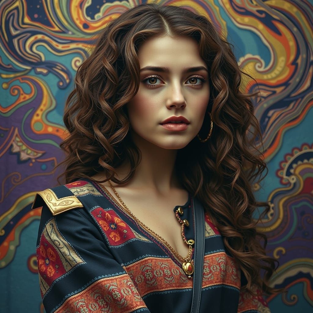 Ethereal Figure Walks in a Twisted, Dappled Forest