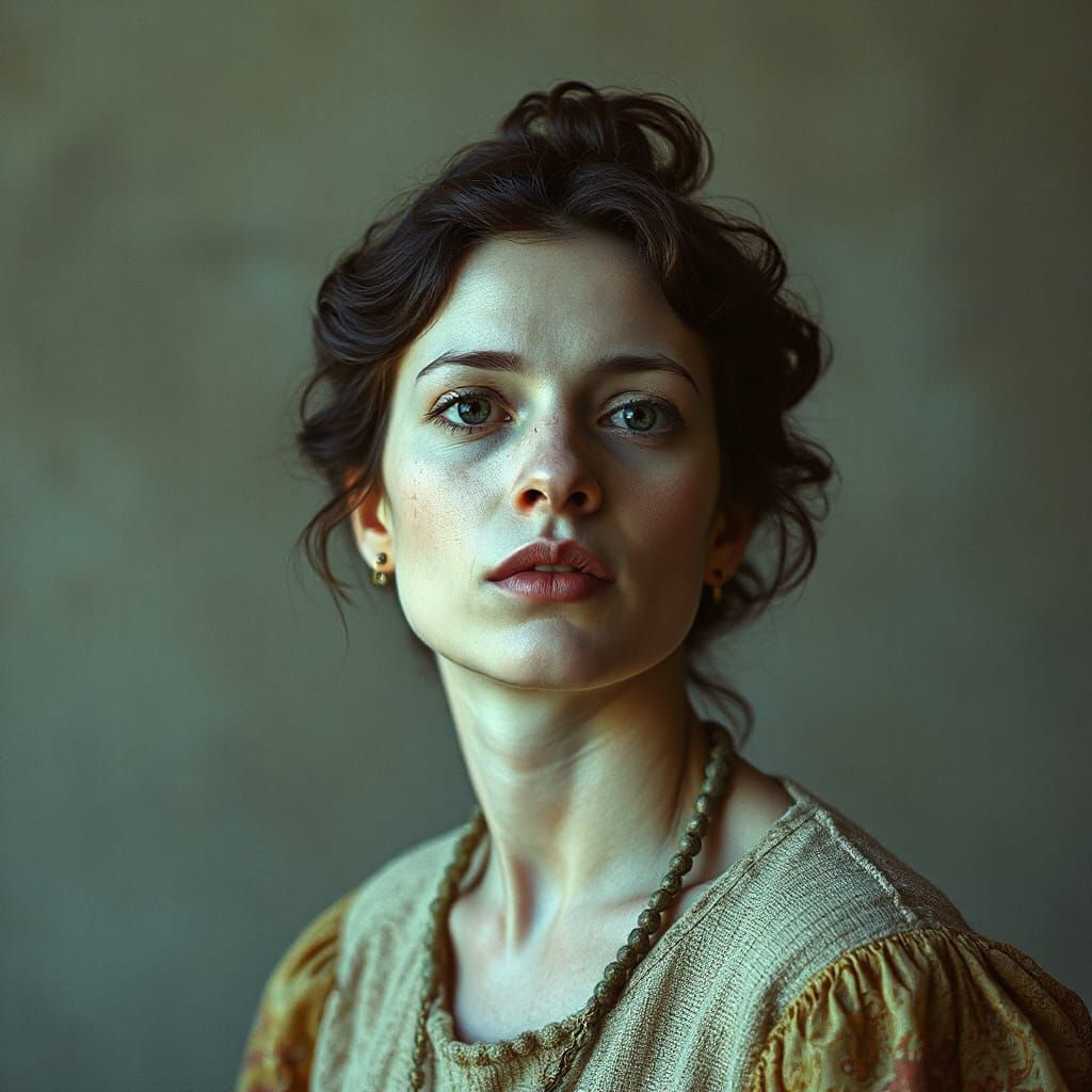 Magical Realism Portrait of a Whimsical Traveler