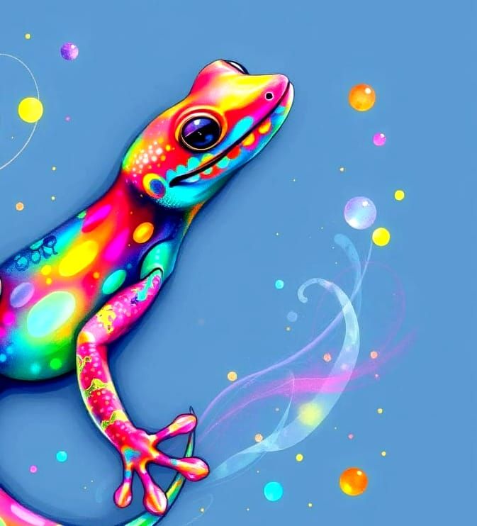 Regenbogen-Salamander
