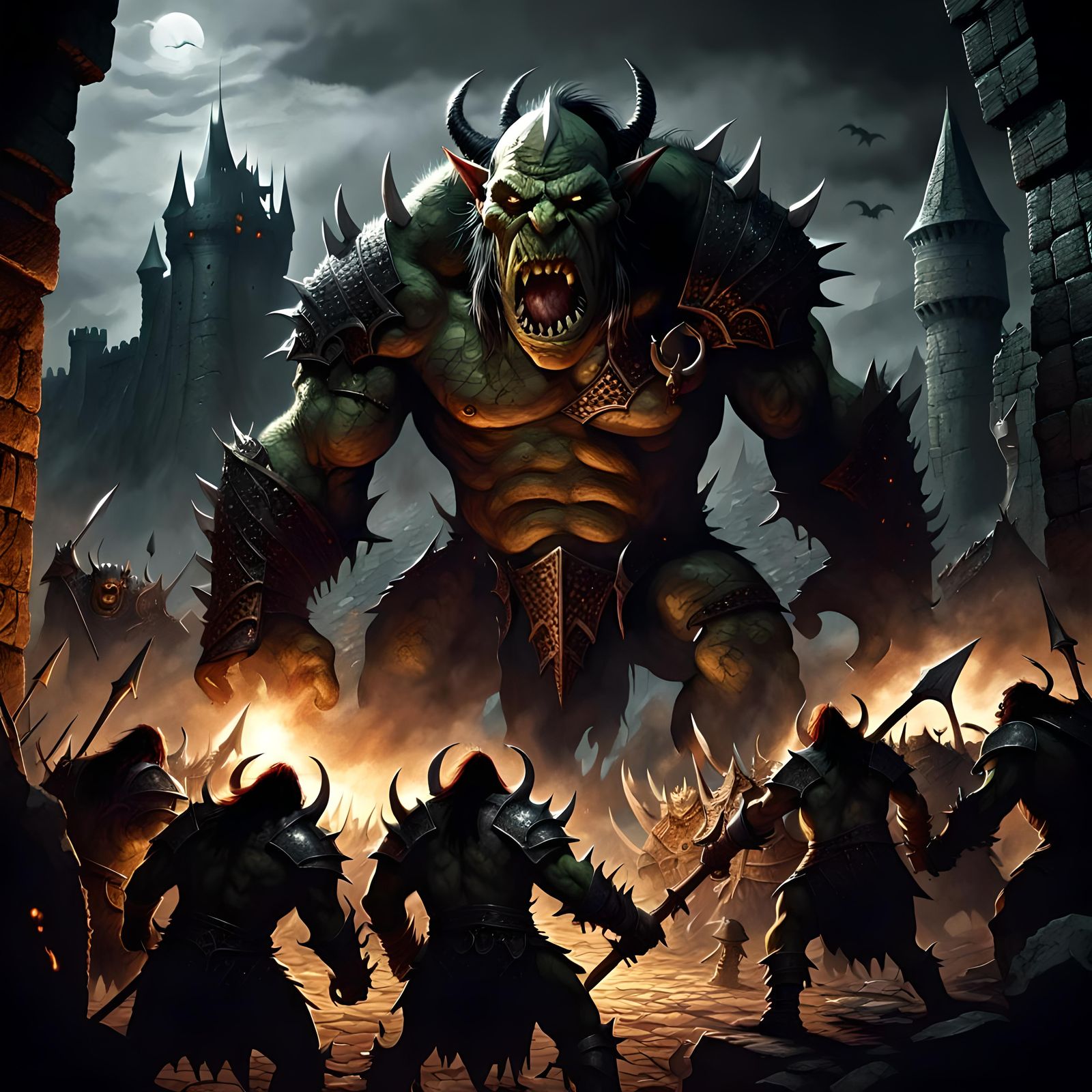 Epic Battle in Middle Earth Concept Art