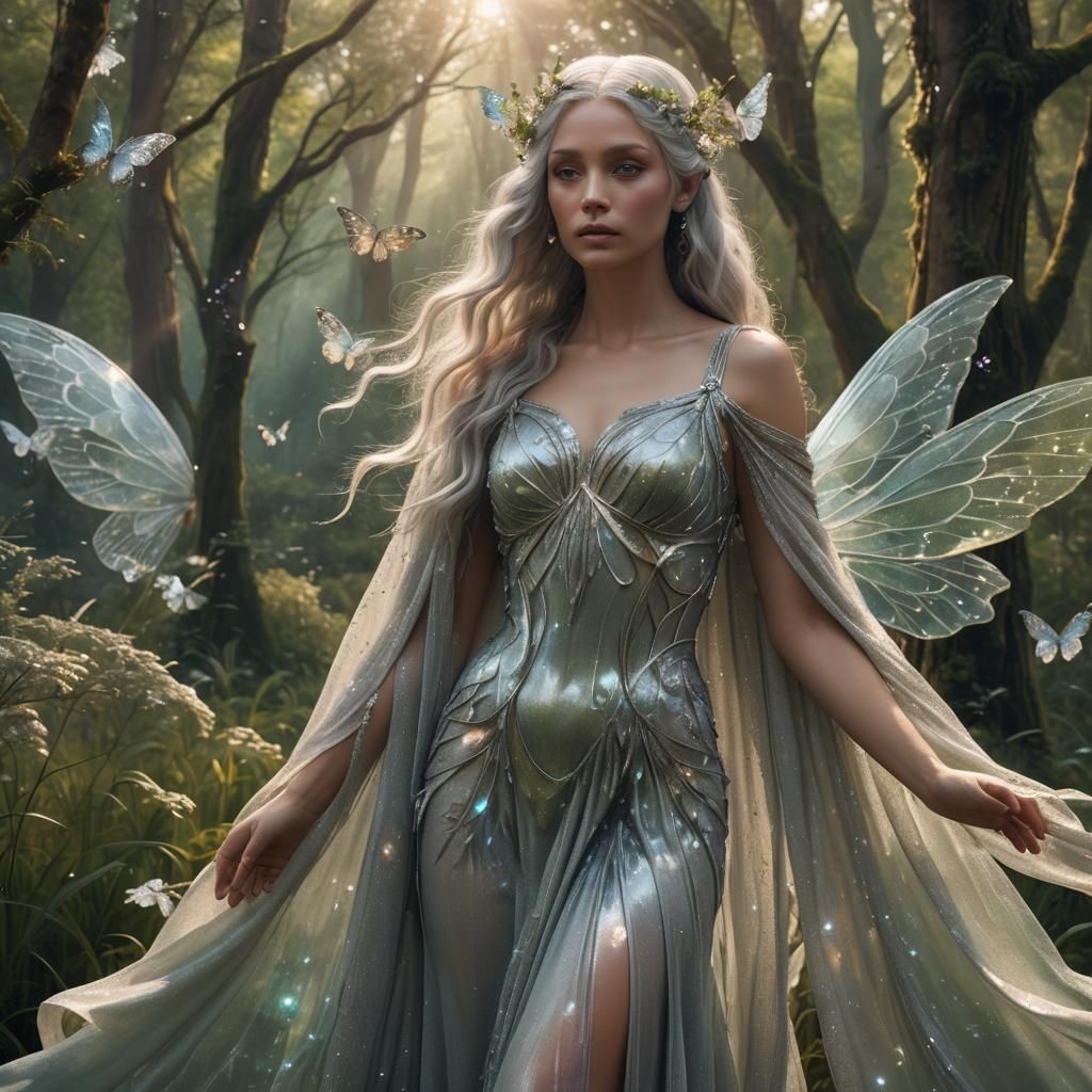 Ethereal Forest Nymph in a Meadow