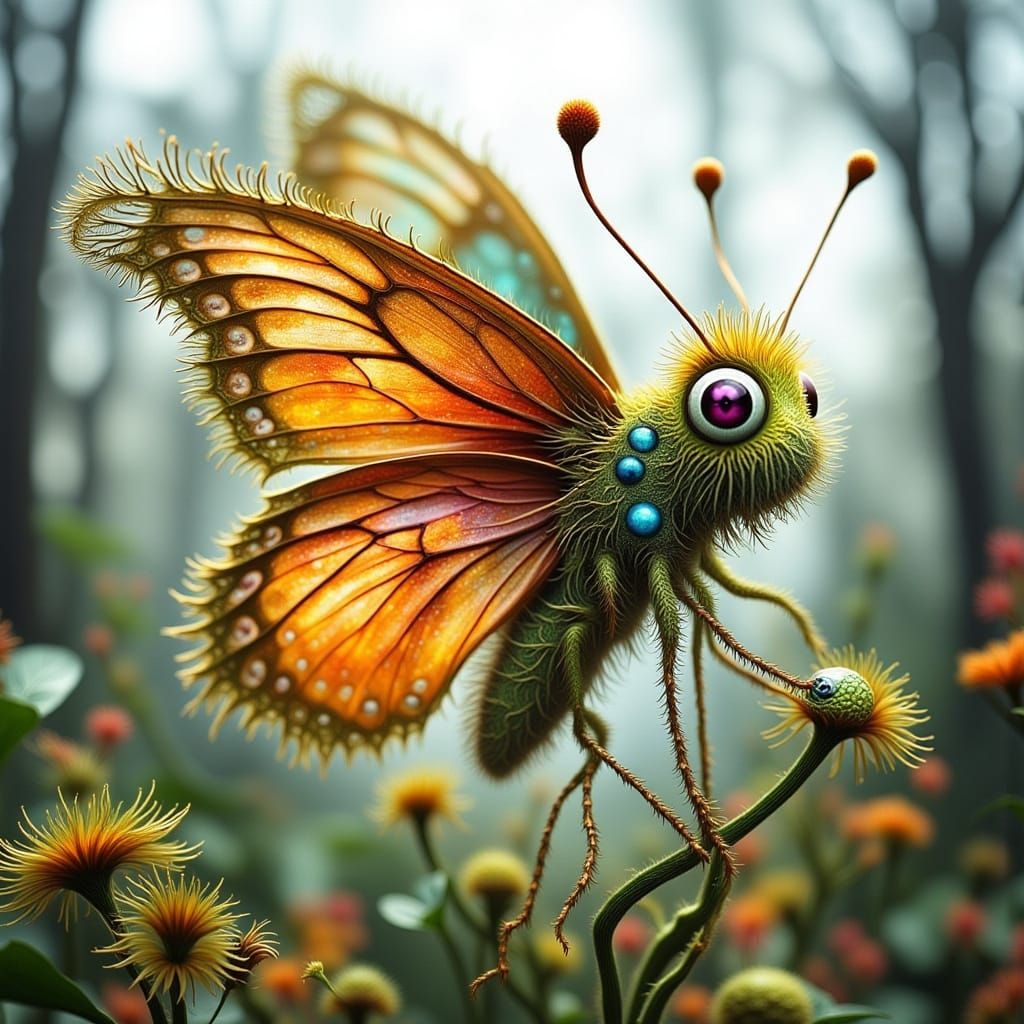 Seriously confused butterfly