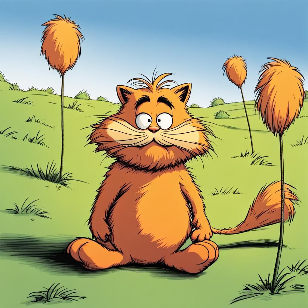 Garfield as The Lorax: Digital Mashup