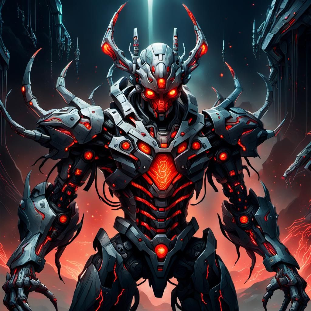 Biomechanical Sci-Fi Art: Regenerating Organic Mecha