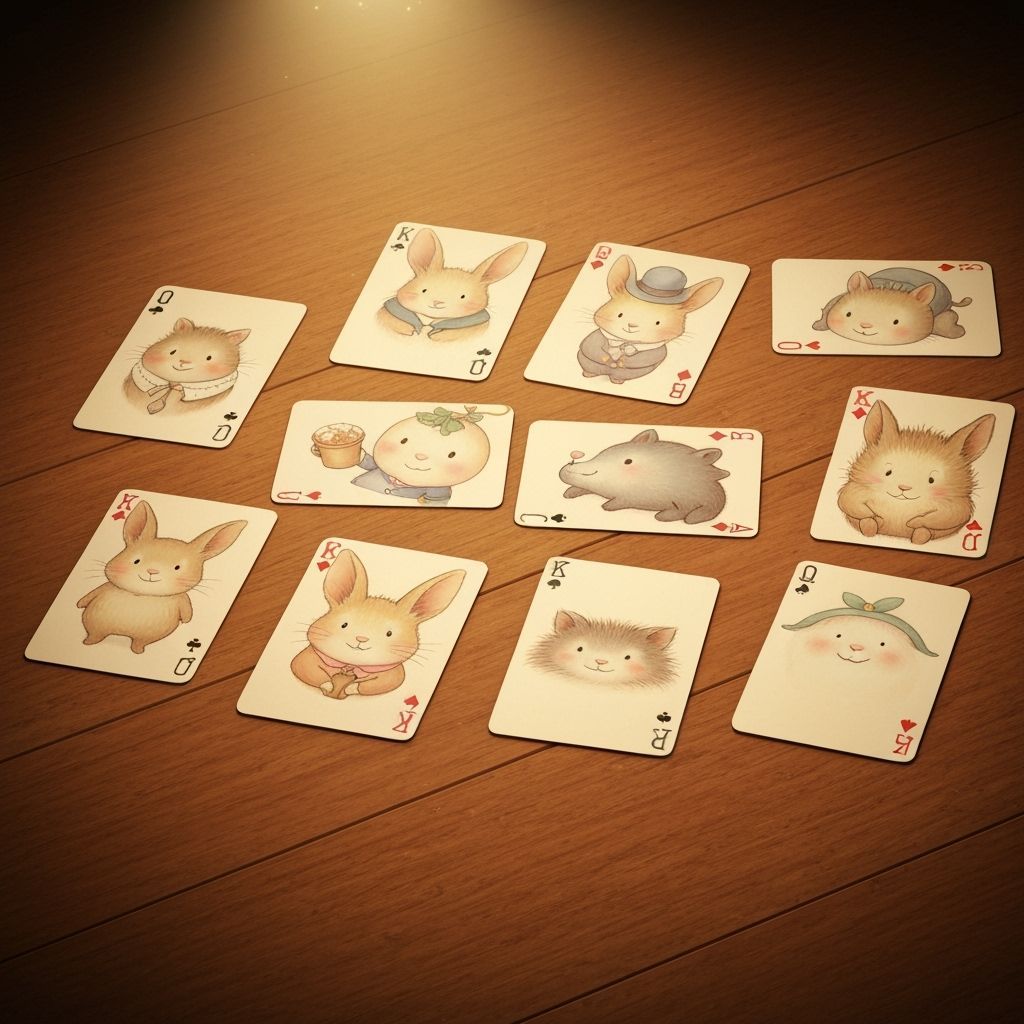 Cute Animal Playing Cards in Storybook Style