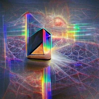 Quantum Prism Refracting Light Spectrum