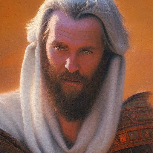 Aengus Óg: Celtic God in Oil Painting Style