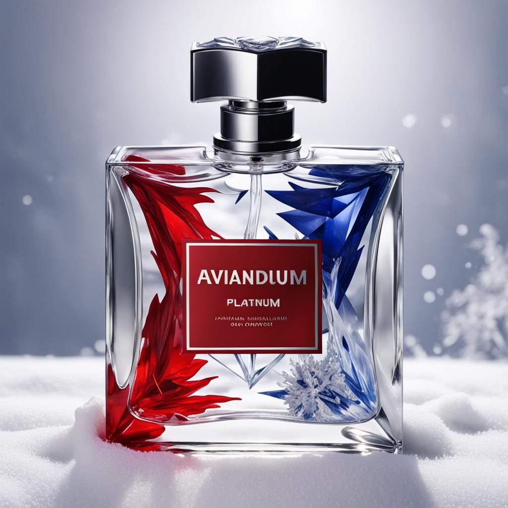 Avizandum Cologne Bottle on Snow, Realistic Fine Art