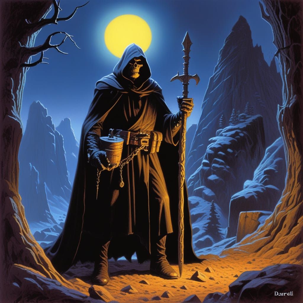 Dark Fantasy World in a Grimdark Style