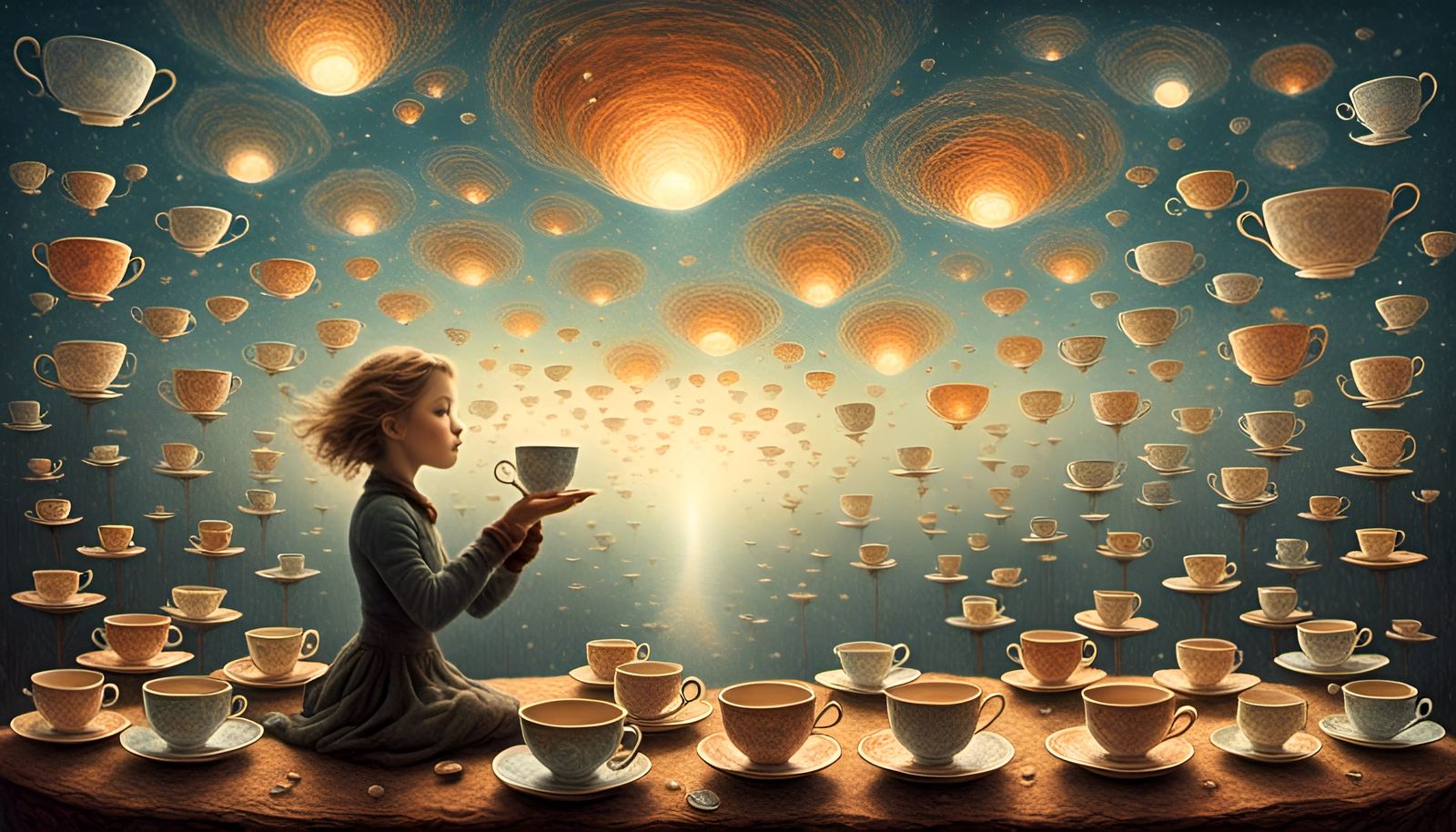 Eternal teatime of ethereal thought