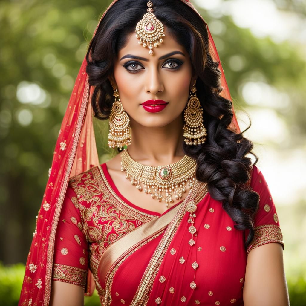 AI Generated Image of an Indian Housewife