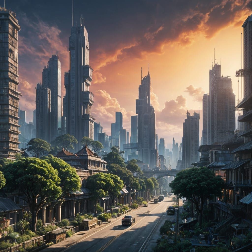 Epic Cinematic Digital Matte Painting Masterpiece