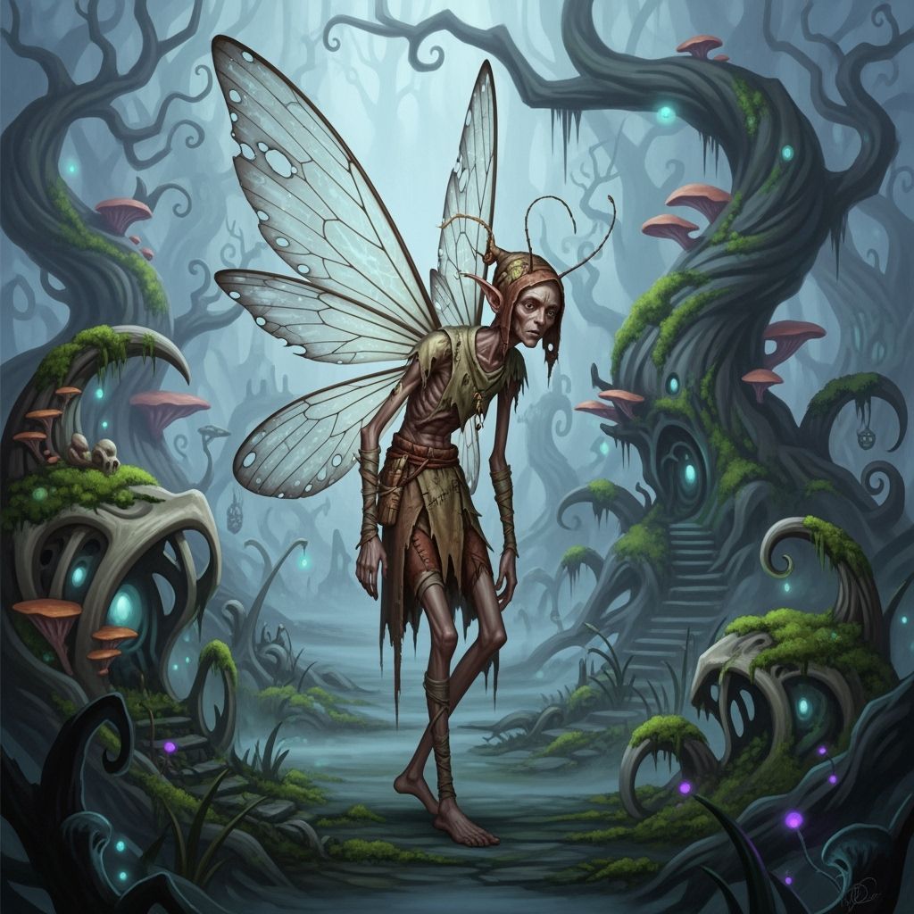 Fragile Faerie in Eerie Forest