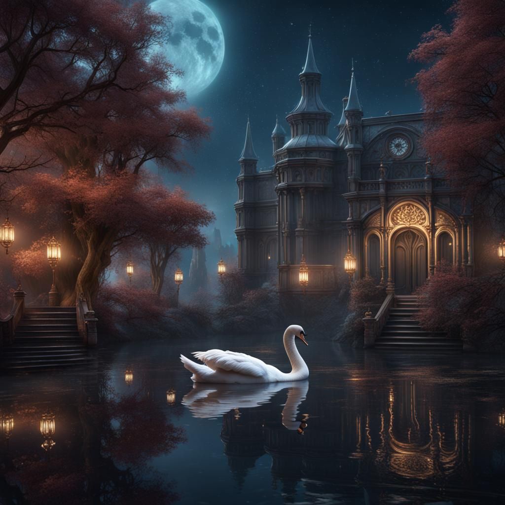 Cygnus Constellation: Detailed Fantasy Concept Art