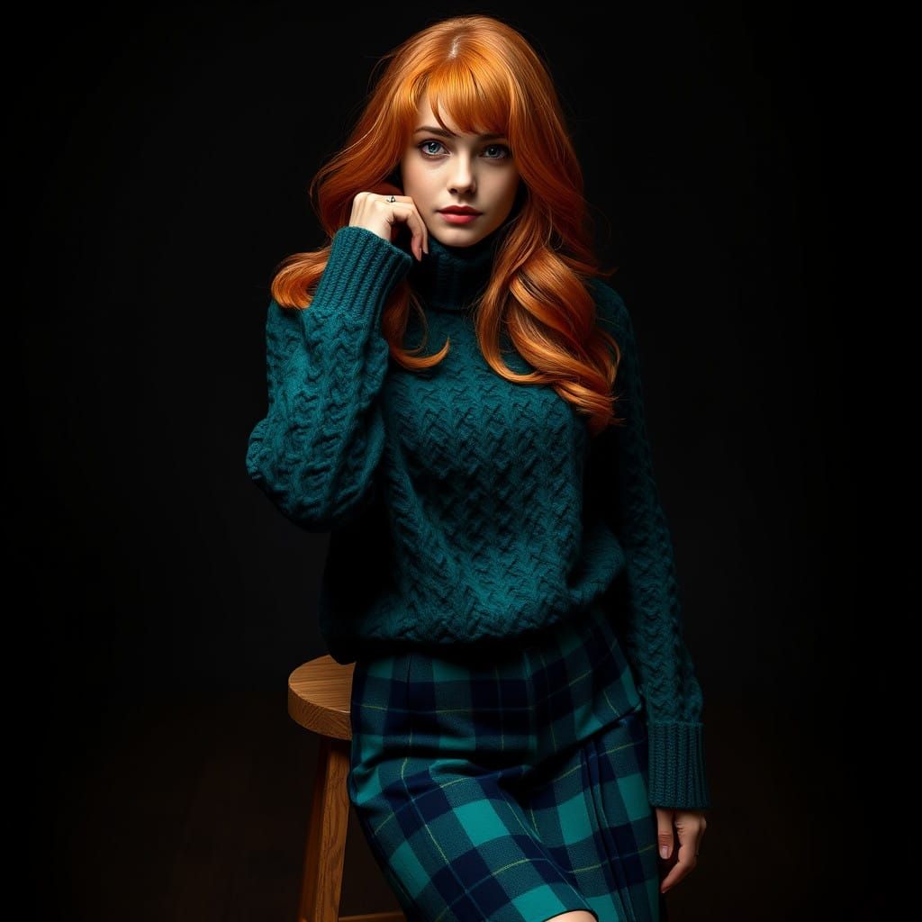 Elegant Fantasy Portrait in Rich Colors