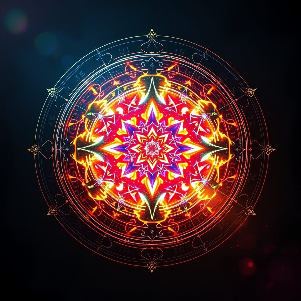 Epic Magical Sigil Unfolds in Vibrant Colors